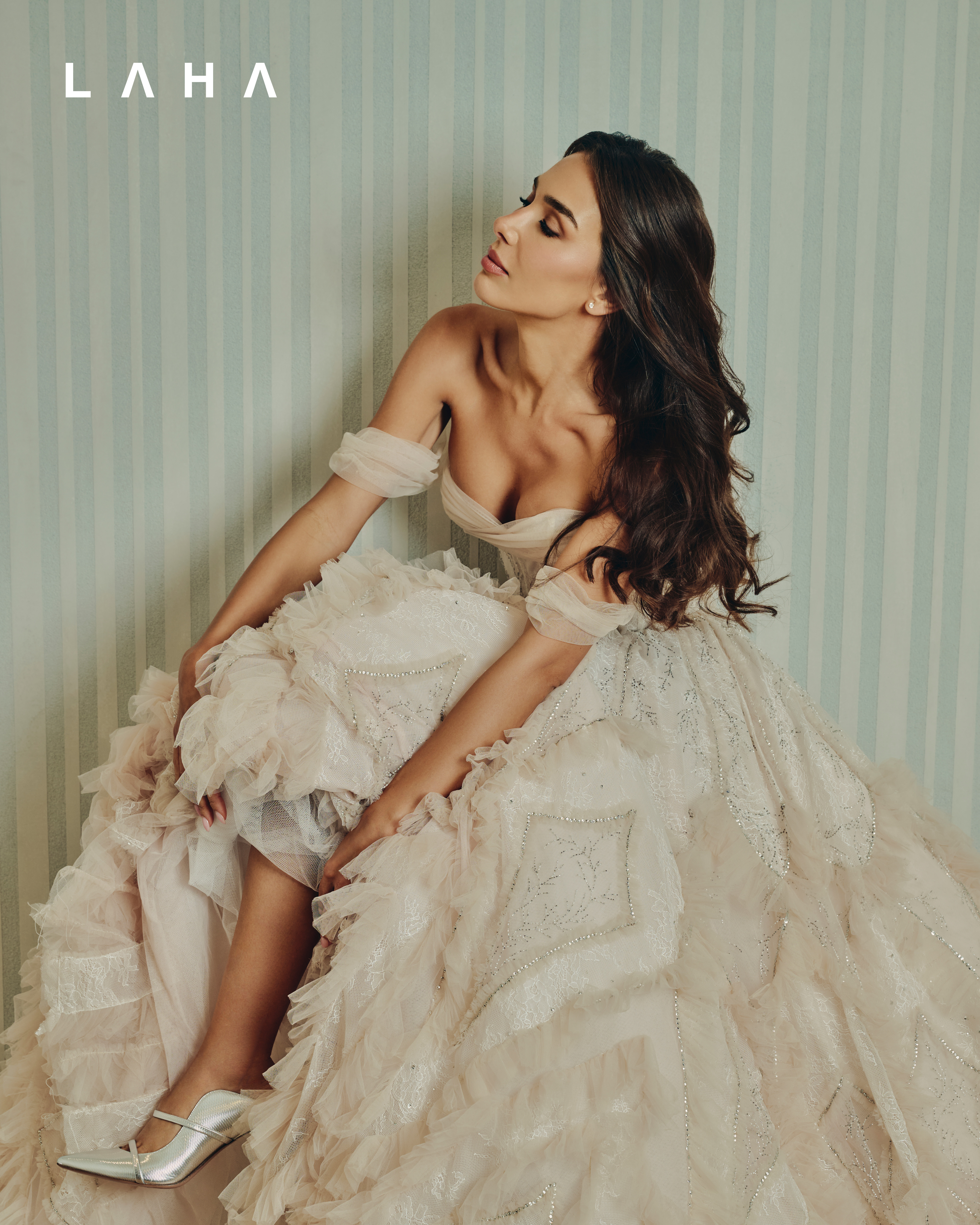 فستان زفاف زهري من Ines Di Santo حصرياً لدى The Bridal Atelier فستان زفاف زهري من Ines Di Santo حصرياً لدى The Bridal Atelier