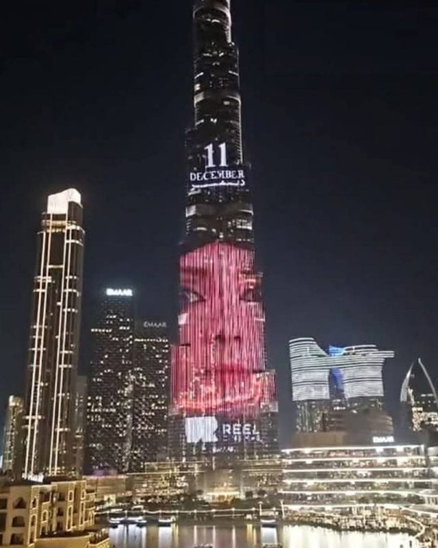 صورة منى زكي على برج خليفة