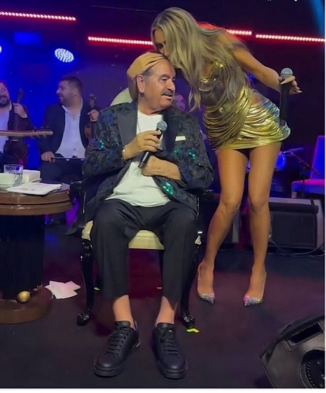 مايا دياب والنجم التركي ابراهيم تاتليس