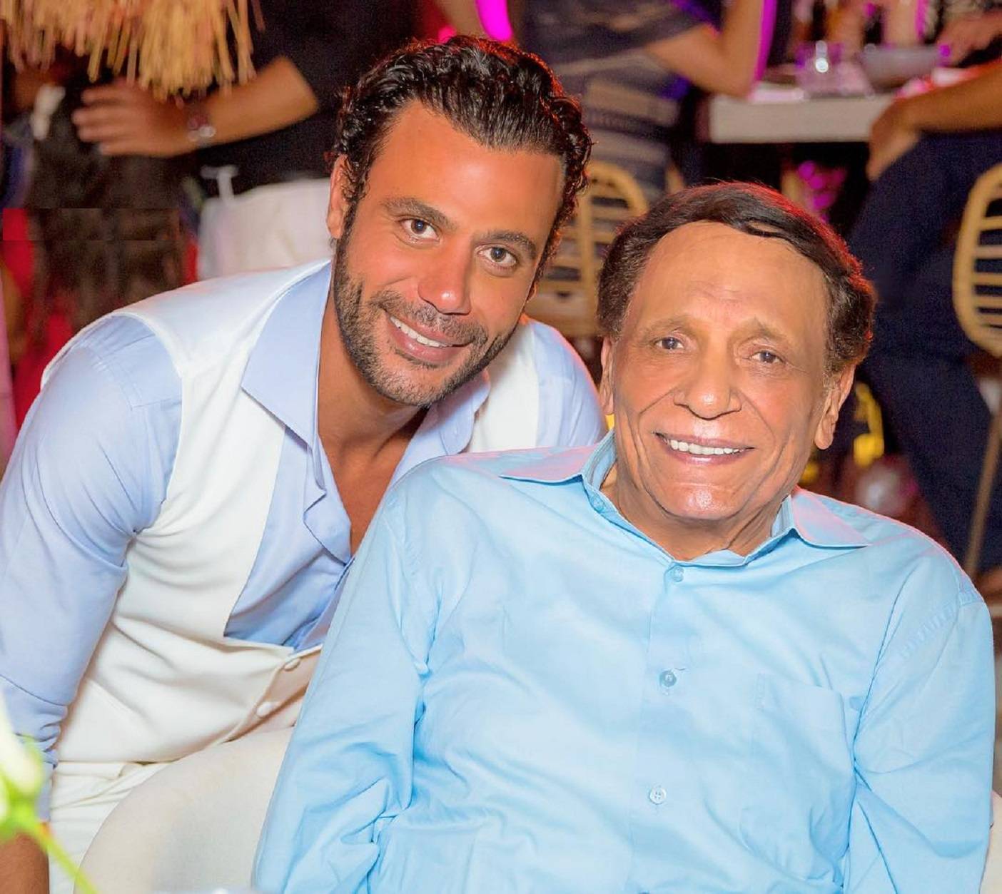 محمد إمام مع والده عادل إمام