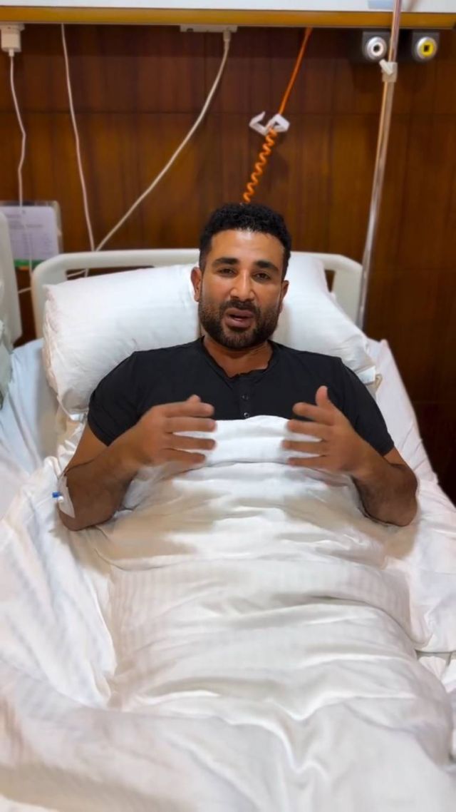 أحمد سعد في المستشفى