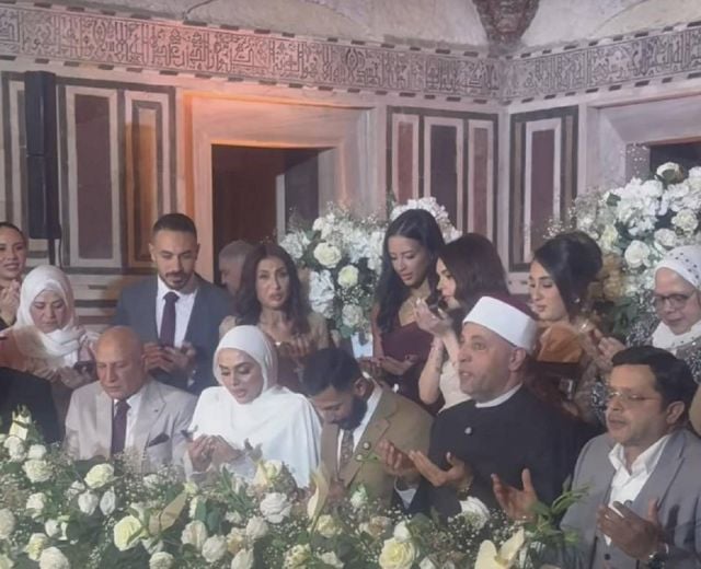 محمد هنيدي لحظة عقد القران