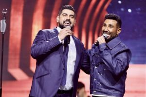 أحمد سعد وآدم يتبادلان رسائل التهنئة على نجاح حفلهما في الكويت (فيديو وصور)