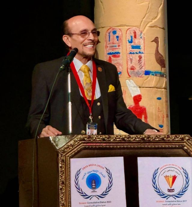 محمد صبحي يلقي كلمةً