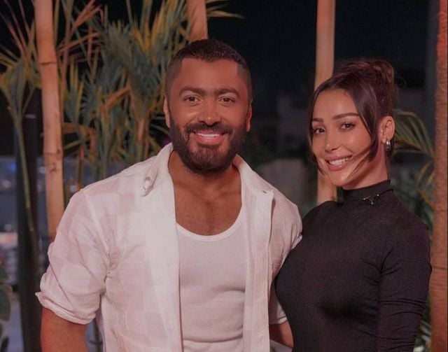 بسمة بوسيل وتامر حسني