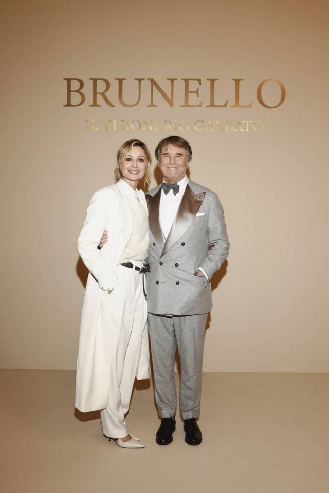 Anna Ferzetti and Brunello Cucinelli copy
