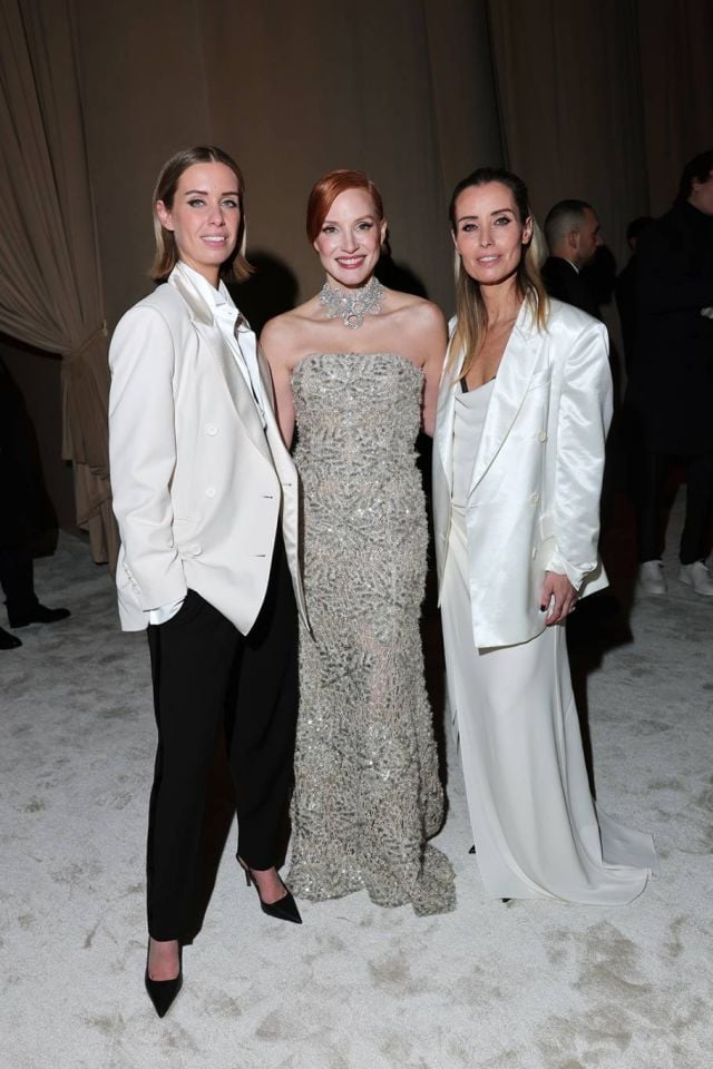 Carolina Cucinelli, Jessica Chastain and Camilla Cucinelli copy