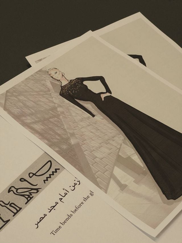 تصميم فستان انتصار السيسي