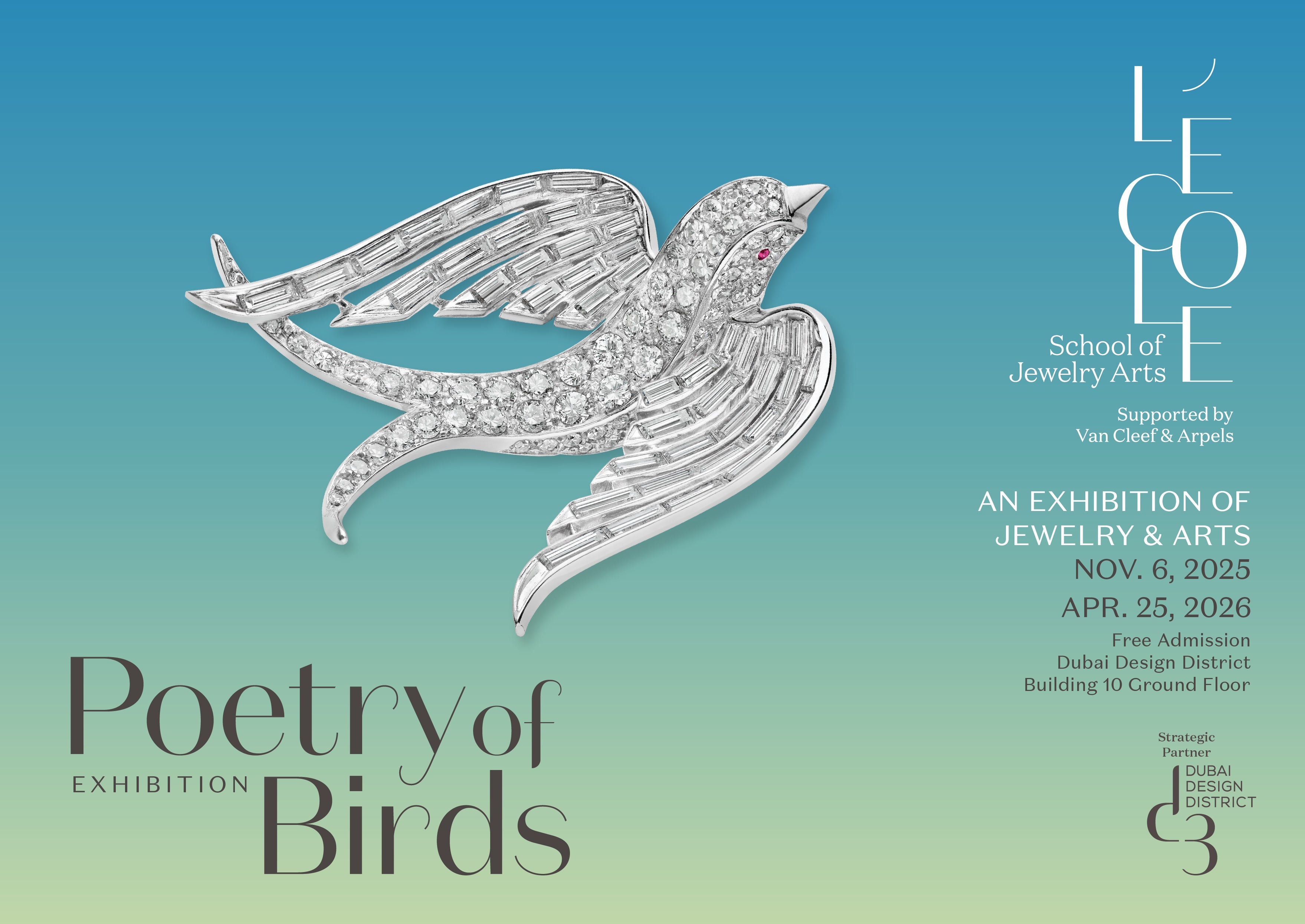 Poetry of Birds: معرض جديد للفن والمجوهرات في L’ÉCOLE دبي Poetry of Birds: معرض جديد للفن والمجوهرات في L’ÉCOLE دبي