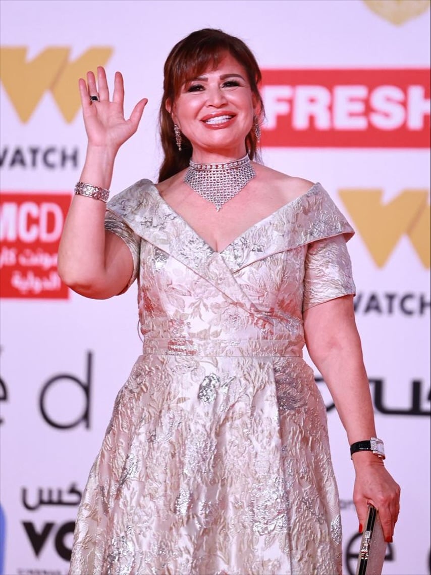 إلهام شاهين… فخامة البروكار وبصمتها الخاصة إلهام شاهين… فخامة البروكار وبصمتها الخاصة