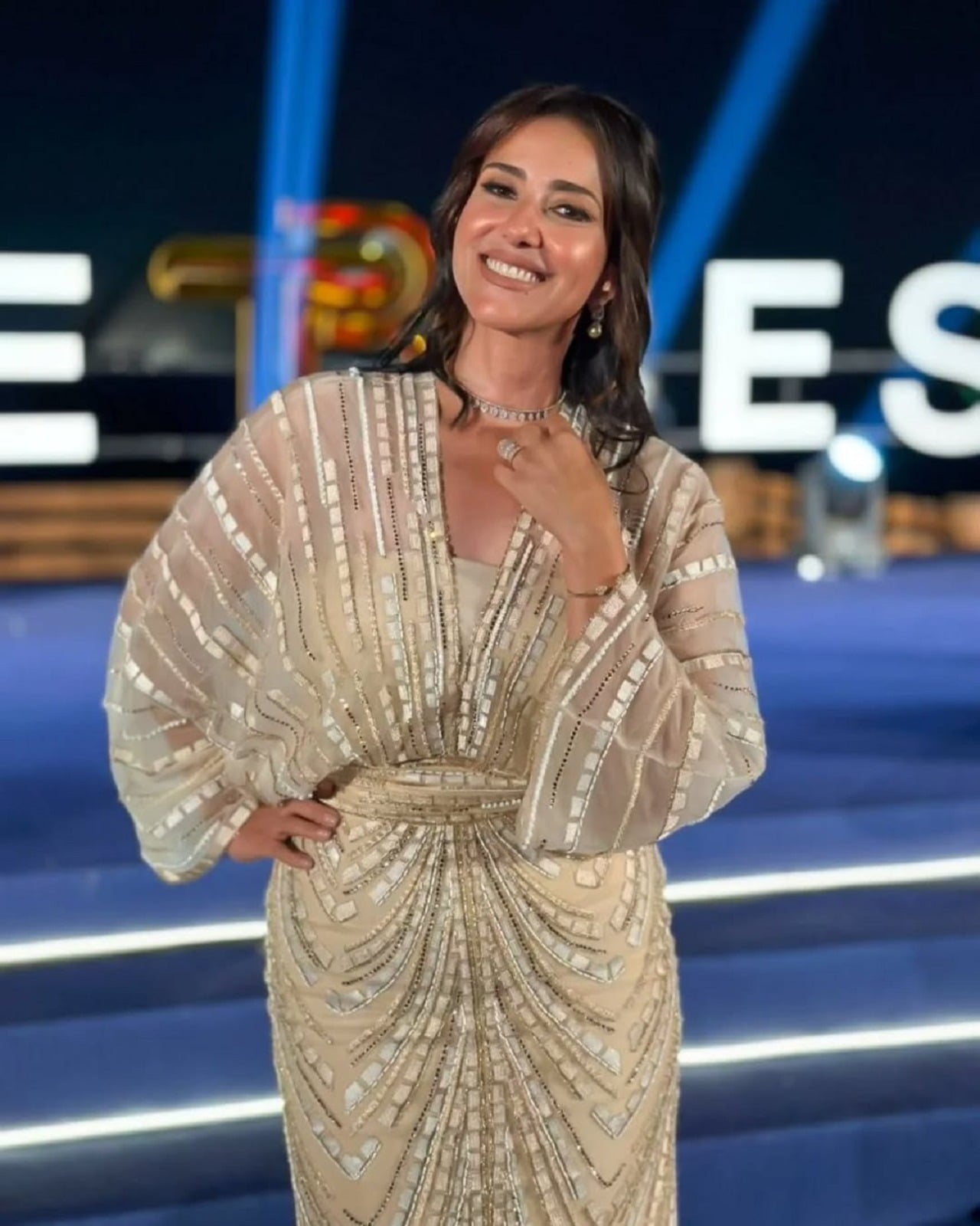 اطلالة حنان مطاوع في حفل جوائز  The Best