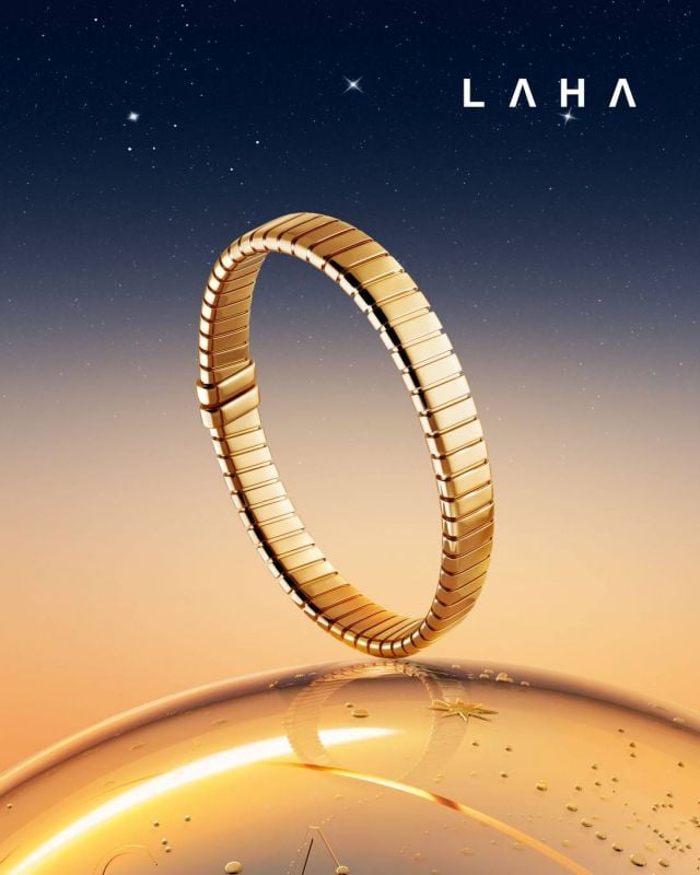 سوار Tubogas من الذهب الأصفر من Bvlgari