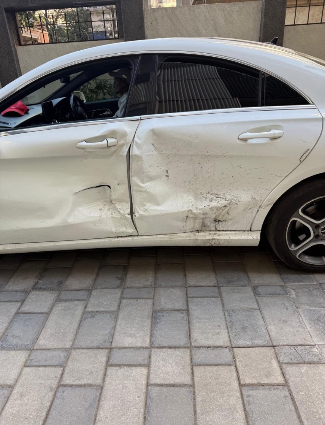 سيارة نورا بعد الحادث