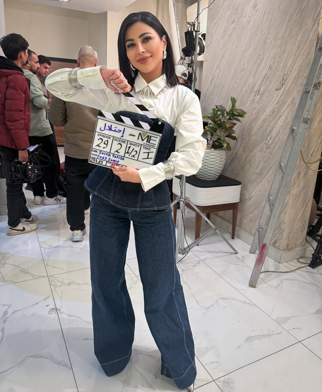 مهيرة عبد العزيز من كواليس تصوير احتلال