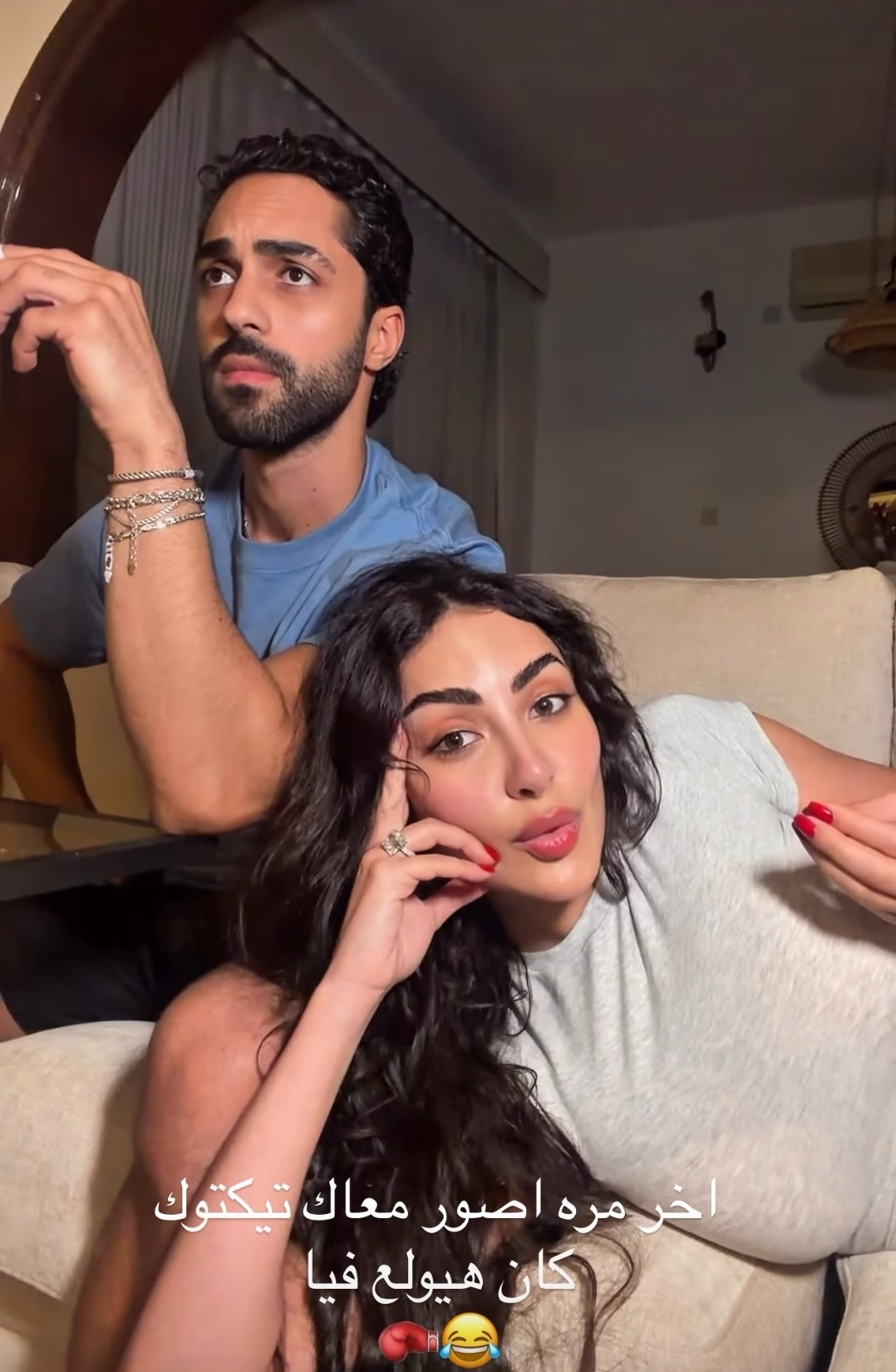 نور الغندور وشقيقها عمر