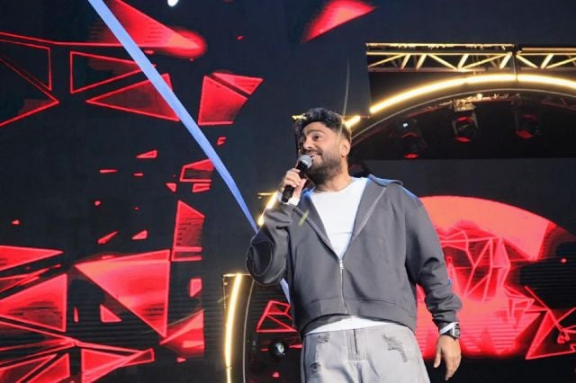 تامر حسني في الحفل