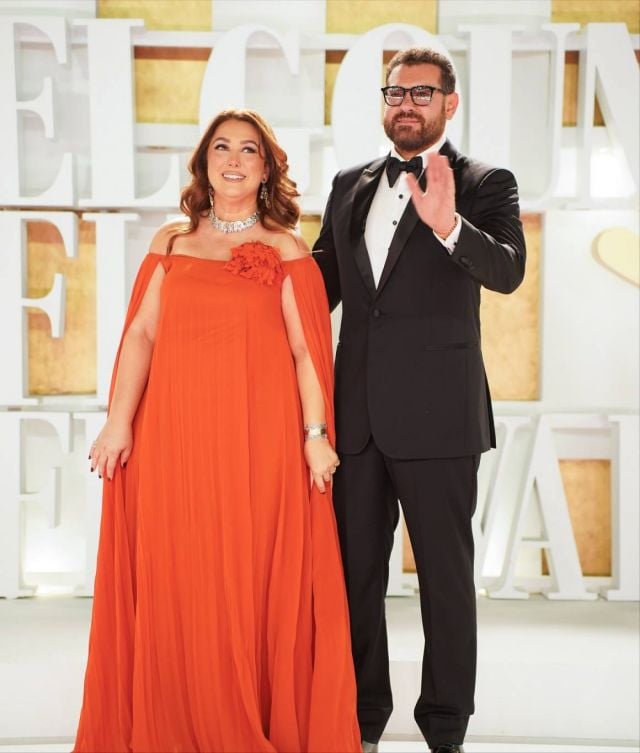 كندة علوش وزوجها عمرو يوسف 