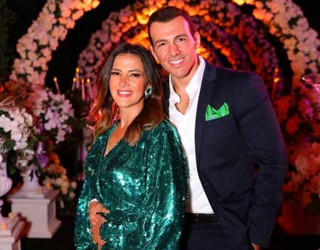 الإعلامي رامي رضوان ودنيا سمير غانم