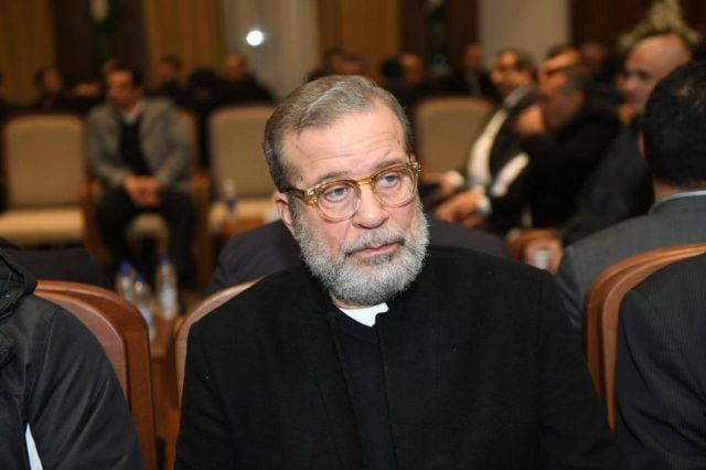 شريف منير في العزاء