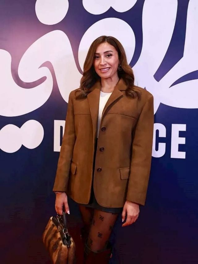 دينا الشربيني في العرض الخاص للفيلم