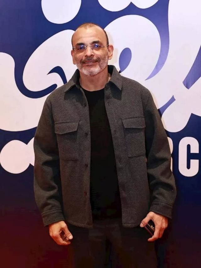 أيمن بهجت قمر في العرض الخاص للفيلم