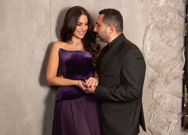 الفنانة درة وهاني سعد