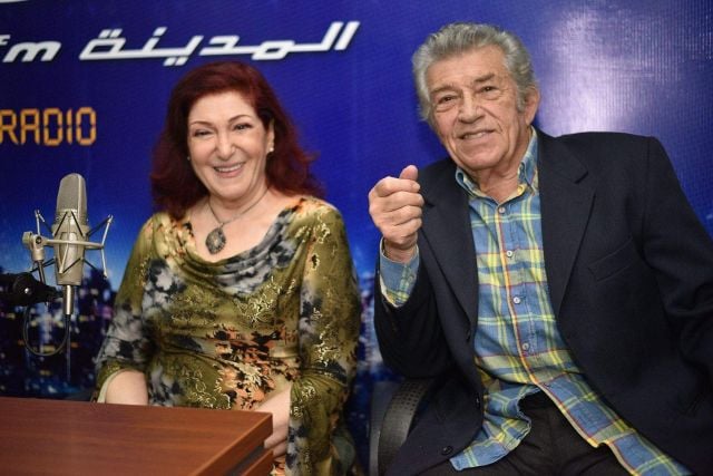 سليم صبري وزوجته الراحلة ثناء الدبسي