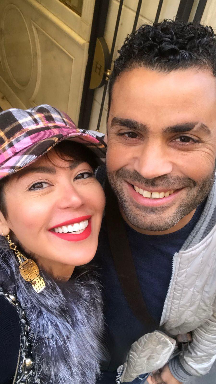 لقاء الخميسي مع زوجها محمد عبدالمنصف 