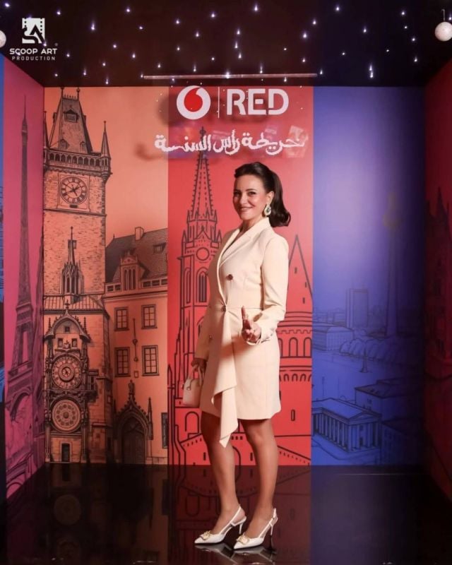 ريهام عبد الغفور خلال عرض الفيلم