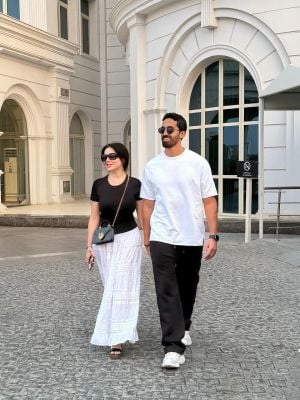 مي عز الدين تتلقى رسالة رومانسية من زوجها في يوم ميلادها