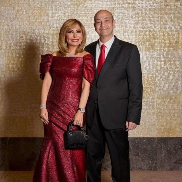 عمرو أديب ولميس الحديدي