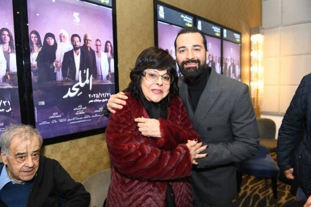 أحمد حاتم وإسعاد يونس في العرض الخاص