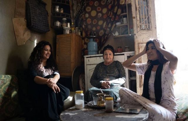 هند صبري وميمي جمال ومها نصار في أحد المشاهد