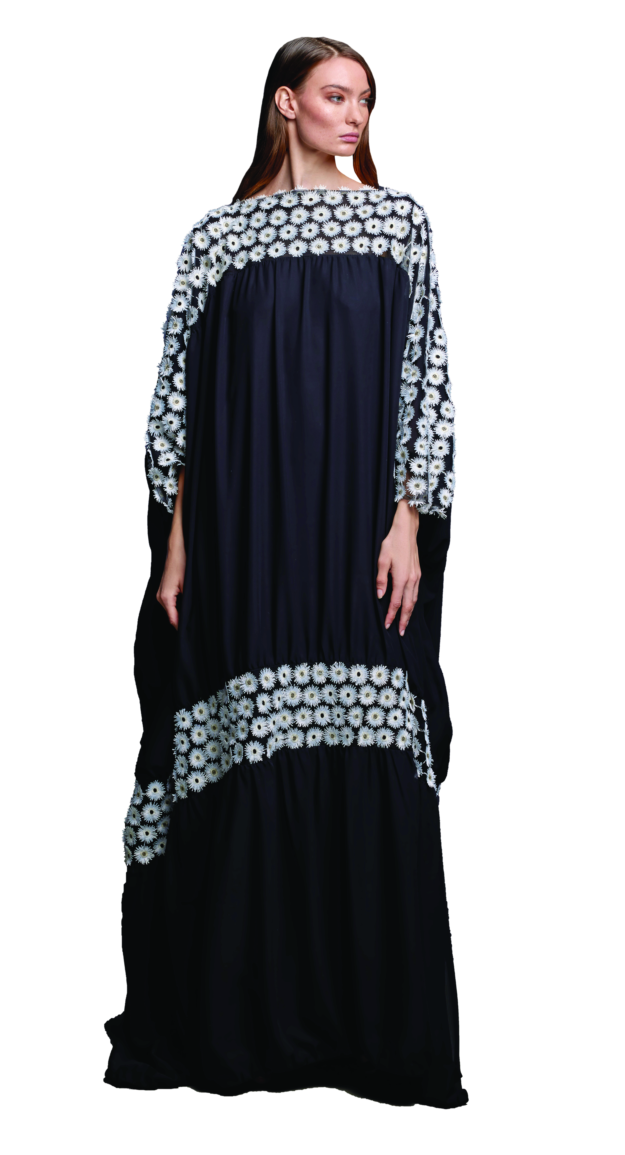 فستان أسود من تصميم  ديما عياد 