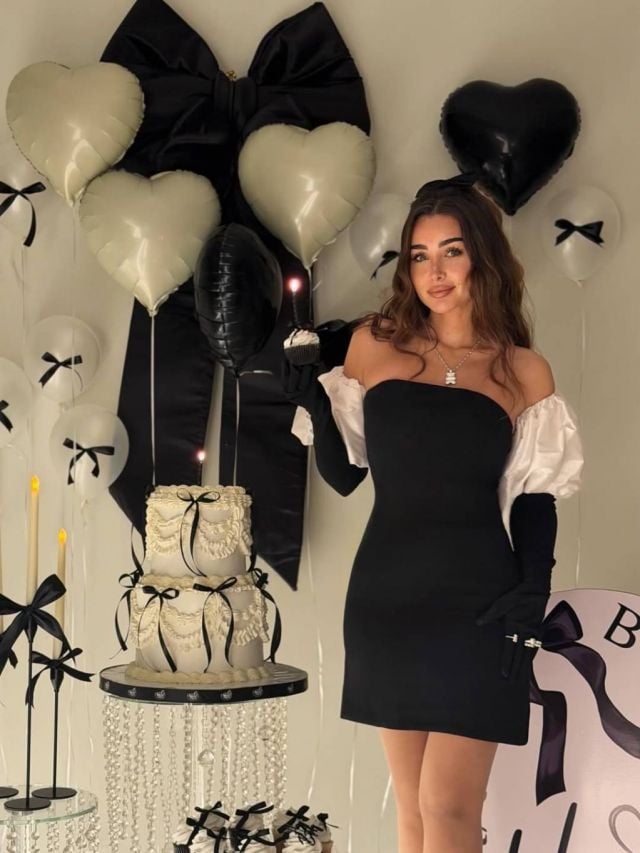 هنا الزاهد تنسّق فستانها المكشوف بأسلوب عصري