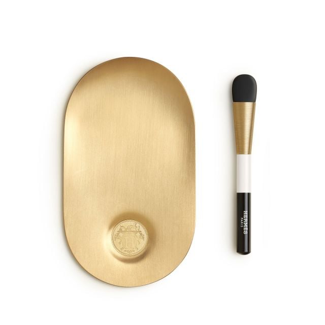 وعاء كريم الأساس Hermès Plein Air وملعقة التطبيق