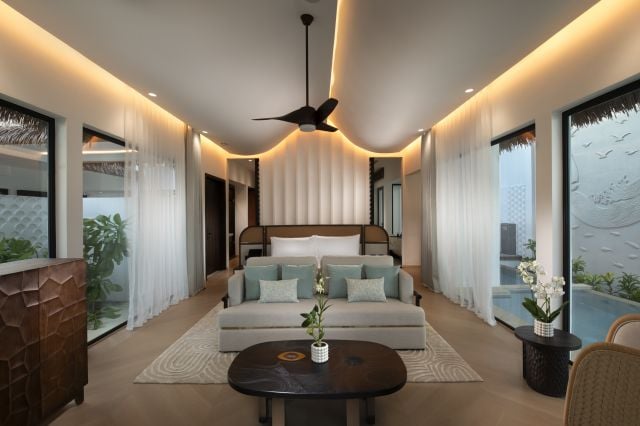 غرفة النوم الرئيسية في ذا ريزيدنس