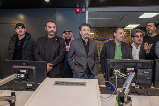 في استديوات التلفزيون السعودي 