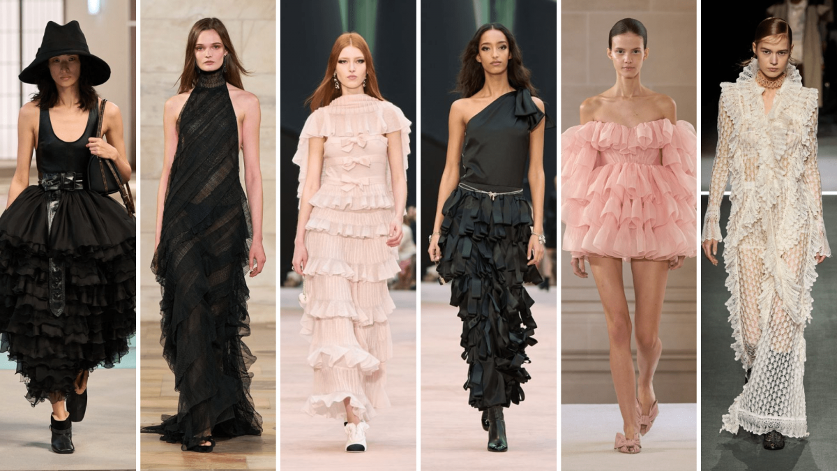 فساتين الكشكش تعيد تعريف أناقة شتاء 2026