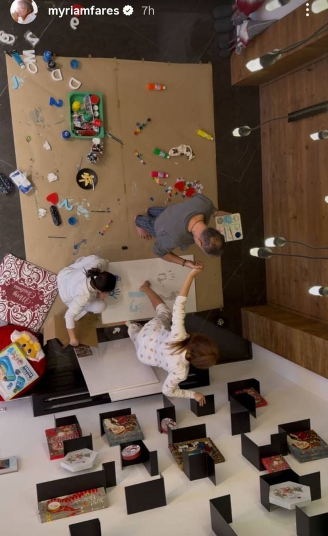 زوج ميريام فارس يلهو معها