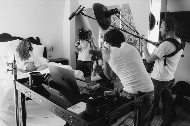 جيسي نيلسون خلال فترة الحمل بالتوأم