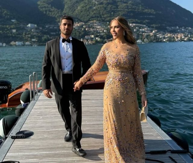 الدكتورة خلود وزوجها أمين 