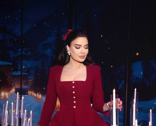 سيرين عبدالنور في عيد الميلاد