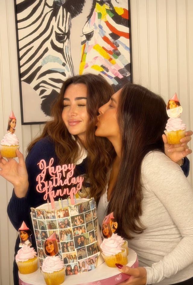 هنا الزاهد تحتفل بميلادها مع صديقتها