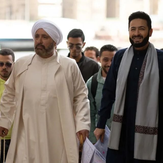 الفنانان حمادة هلال وأحمد السقا