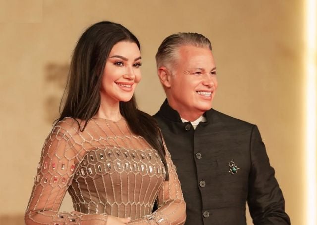 أروى جودة تحتفل بزفافها للمرة الثانية في مسقط رأس زوجها (فيديو)