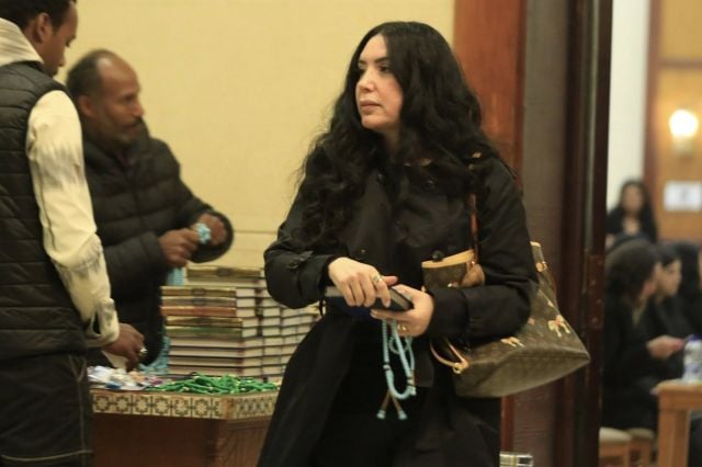 عبير صبري تغادر العزاء