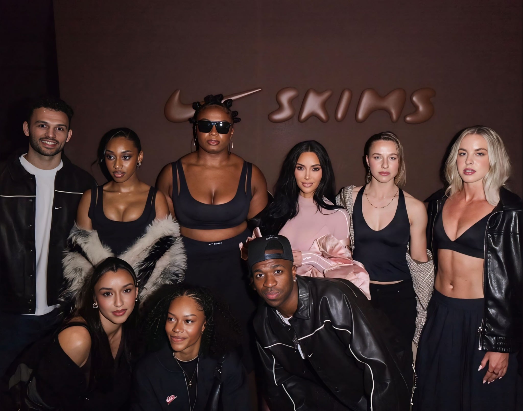 كيم كارداشيان وفينيسيوس جونيور في حفل نايكي