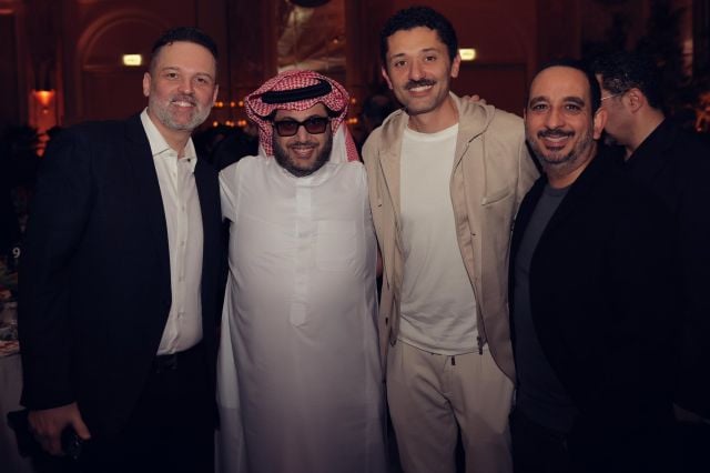 تركي آل الشيخ مع محمد وكريم محمود عبد العزيز