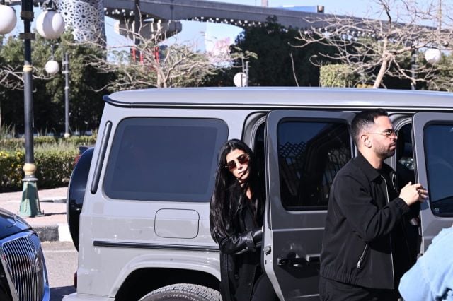 ريم سامي في طريقها للعزاء